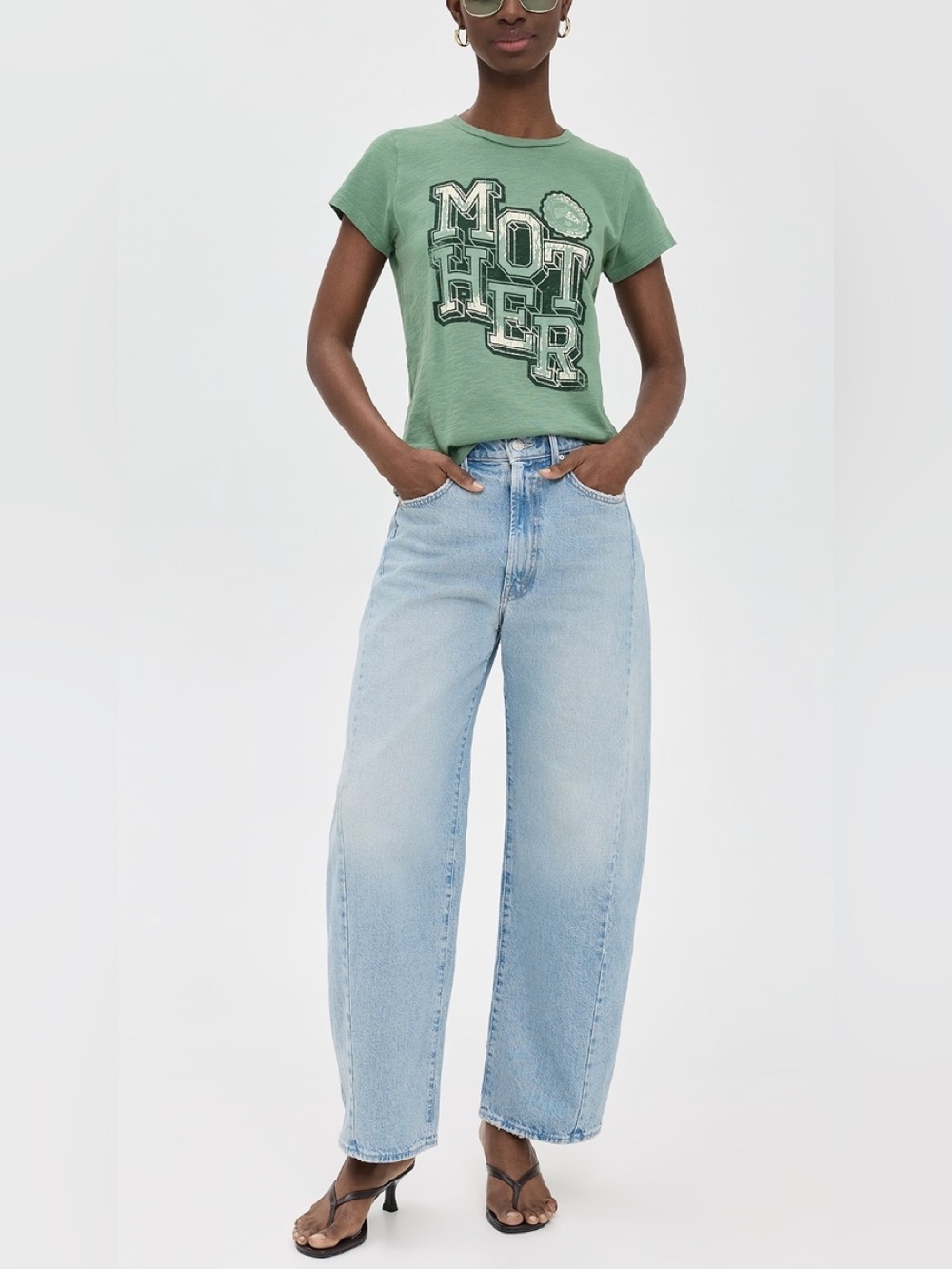 Mother Superior The Full Pipe flood jeans